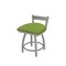Holland Bar Stool Co 18" Low Back Swivel Vanity Stool, Nickel Finish, Canter Kiwi Green Seat 82118AN009 - alternate 1